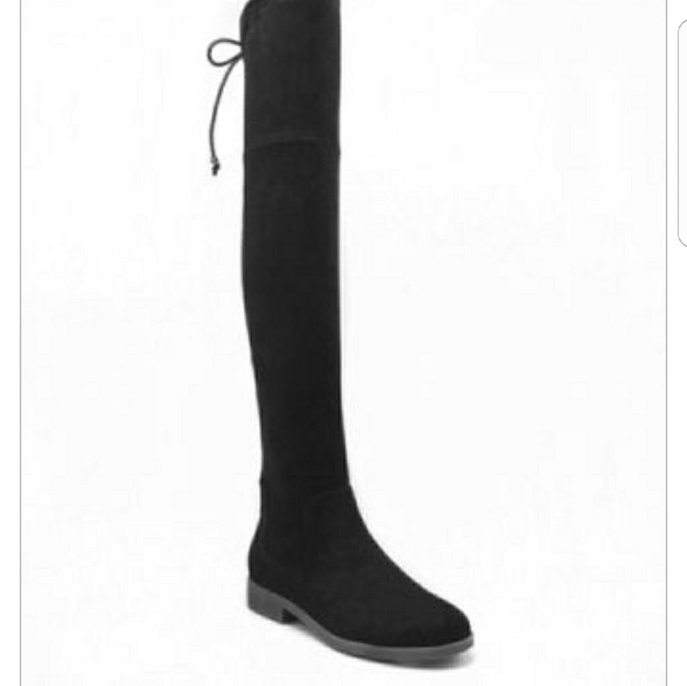 Knee high lace up boots